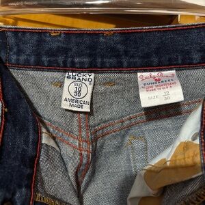Vintage Lucky Brand Women’s Dark Blue Jeans Dungarees
